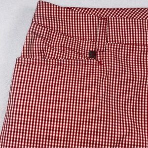 Ralph Lauren Ankle Pants Red White Gingham Women’s 14 Picnic Preppy Nantucket